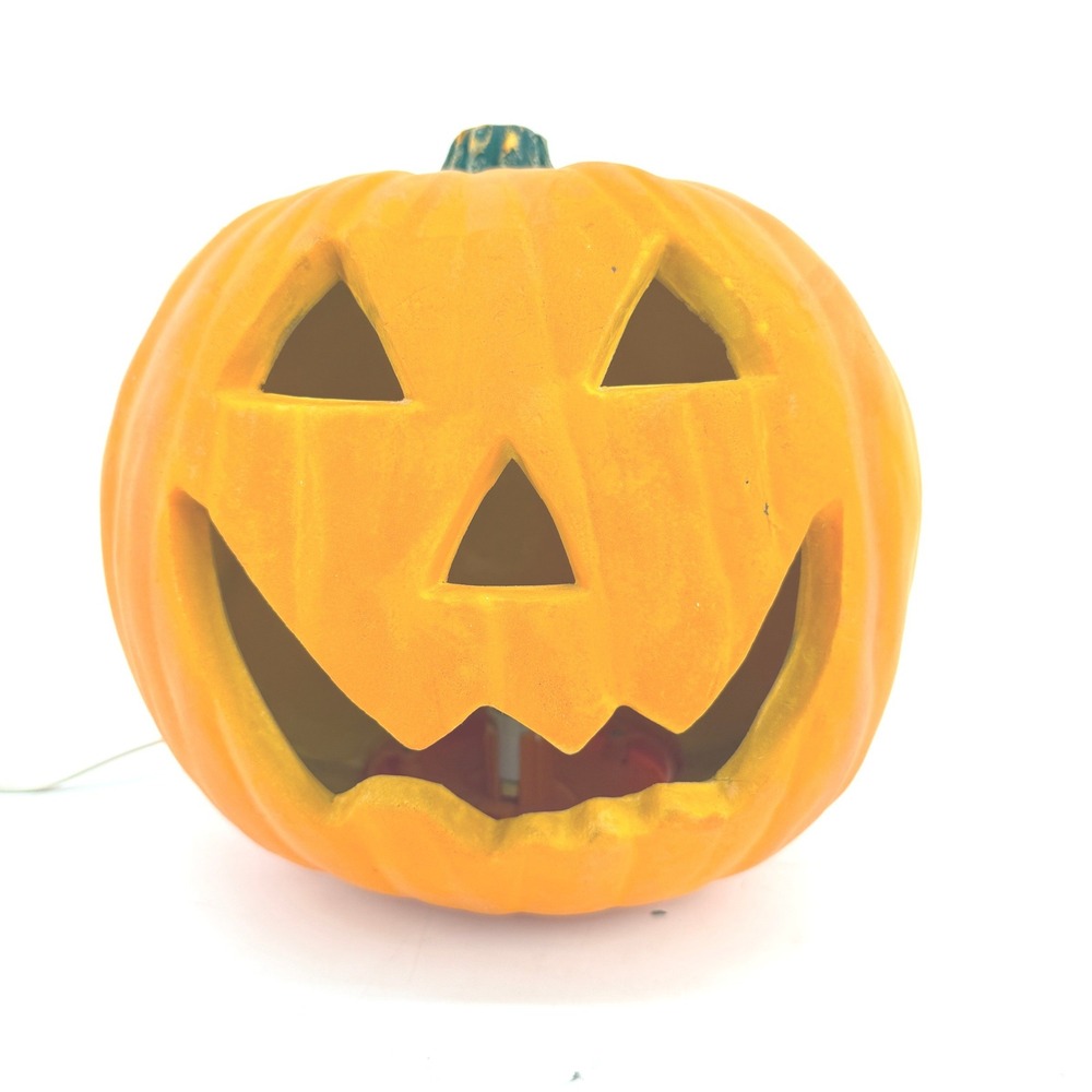 Gemmy Jack-O-Lantern Unisex Large Orange Lighted Blow Mold Pumpkin Decor Vintage